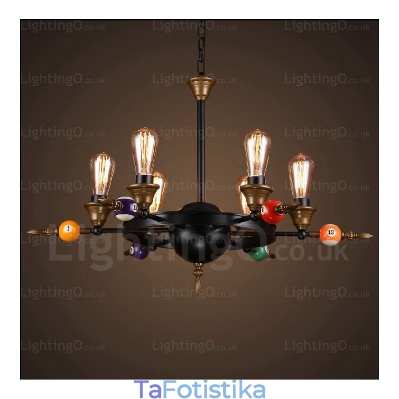 Φωτιστικό κρεμαστό 4 Light Country Rustic Vintage Retro