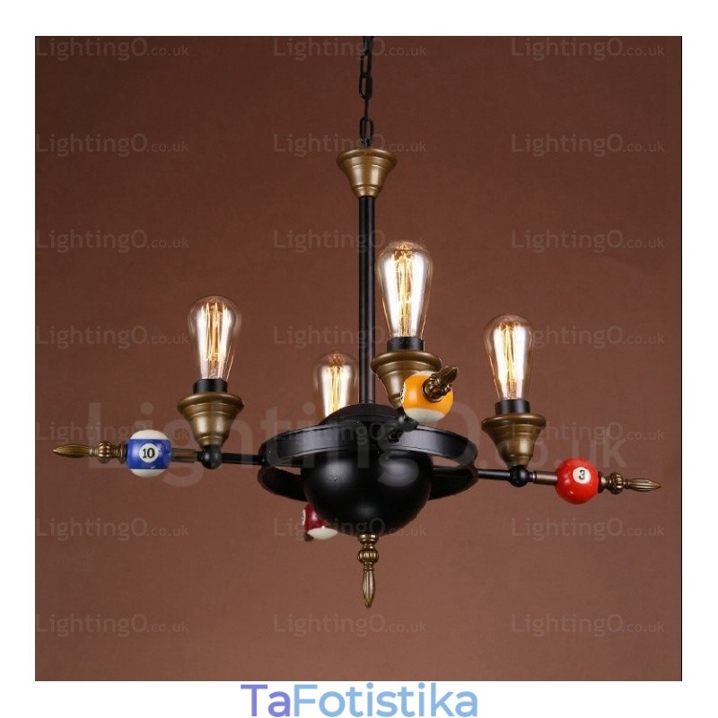 Φωτιστικό κρεμαστό 4 Light Country Rustic Vintage Retro
