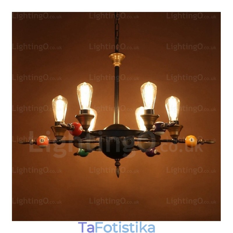 Φωτιστικό κρεμαστό 4 Light Country Rustic Vintage Retro