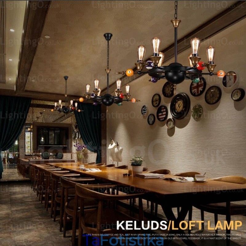 Φωτιστικό κρεμαστό 4 Light Country Rustic Vintage Retro