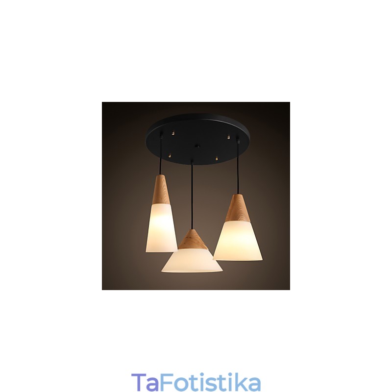 Πολυέλαιος Mini Style Modern Contemporary Metal 3 Light Κρεμαστό Φωτιστικό