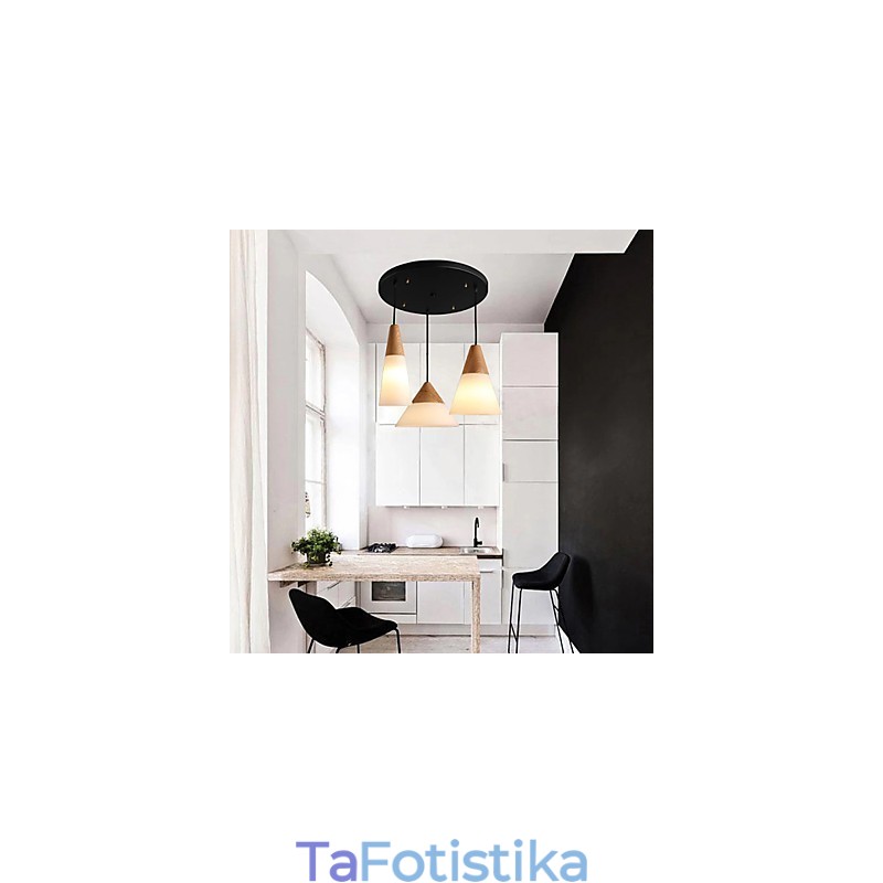Πολυέλαιος Mini Style Modern Contemporary Metal 3 Light Κρεμαστό Φωτιστικό