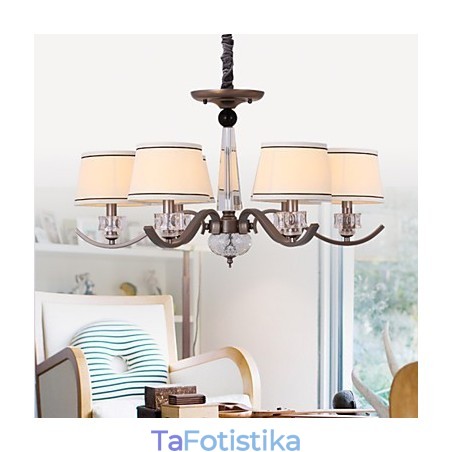 Crystal Chandelier 6 Lights Fashion Painting Metal Crystal Chandelier 6 Lights Fashion Painting Metal