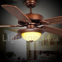 Ανεμιστήρας οροφής 48" 52" Country Retro Rustic Lodge Vintage