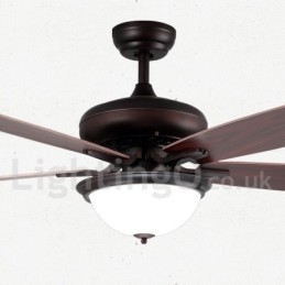 Ανεμιστήρας οροφής 52" Country Retro Rustic Lodge Vintage