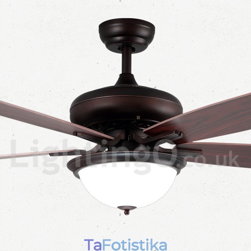 Ανεμιστήρας οροφής 52" Country Retro Rustic Lodge Vintage