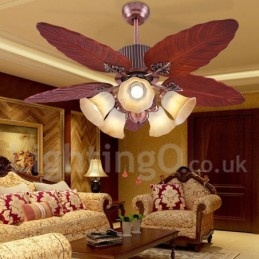 Ανεμιστήρας οροφής 48" Country Retro Rustic Lodge Vintage