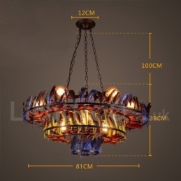 Retro Steel Lighting Store Κρεμαστό Φωτιστικό πολυελαίου