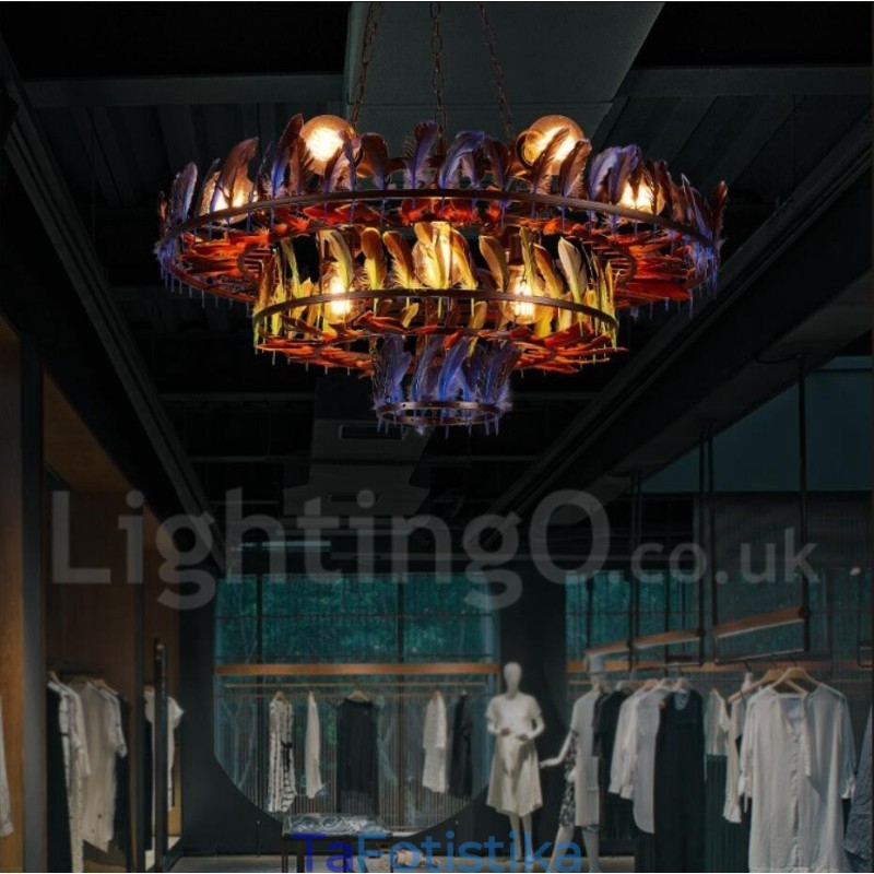 Retro Steel Lighting Store Κρεμαστό Φωτιστικό πολυελαίου