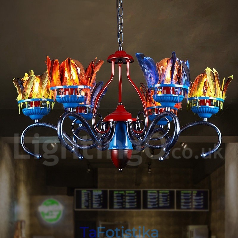 Retro Steel Lighting Store Κρεμαστό Φωτιστικό πολυελαίου