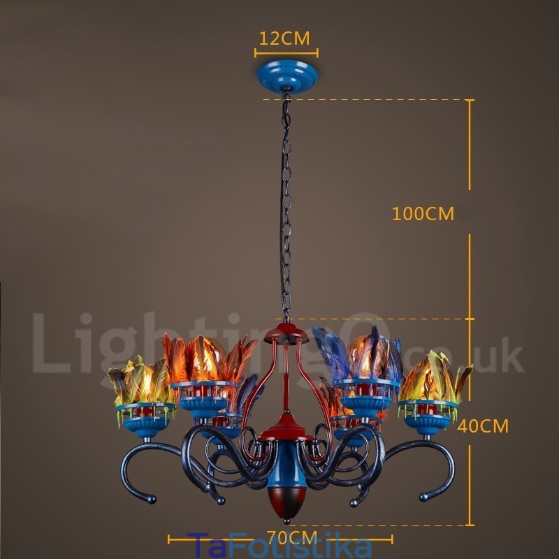 Retro Steel Lighting Store Κρεμαστό Φωτιστικό πολυελαίου