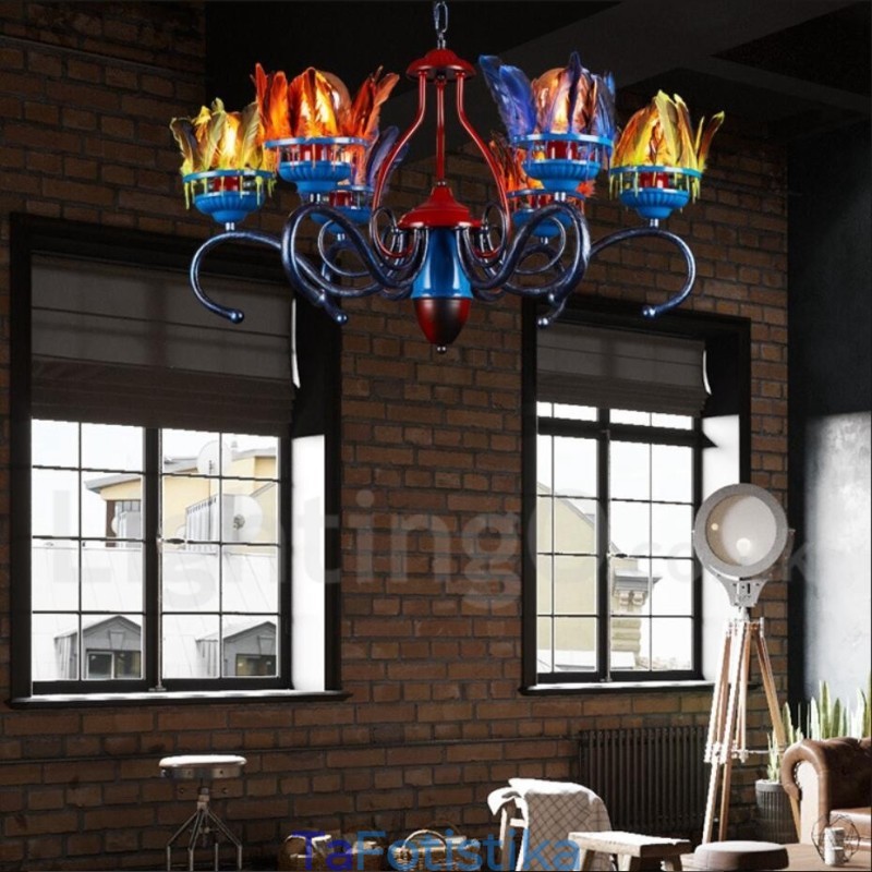 Retro Steel Lighting Store Κρεμαστό Φωτιστικό πολυελαίου