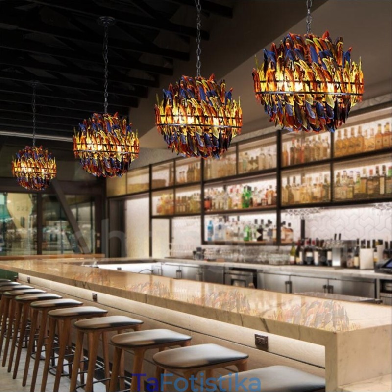 Retro Steel Lighting Store Κρεμαστό Φωτιστικό πολυελαίου