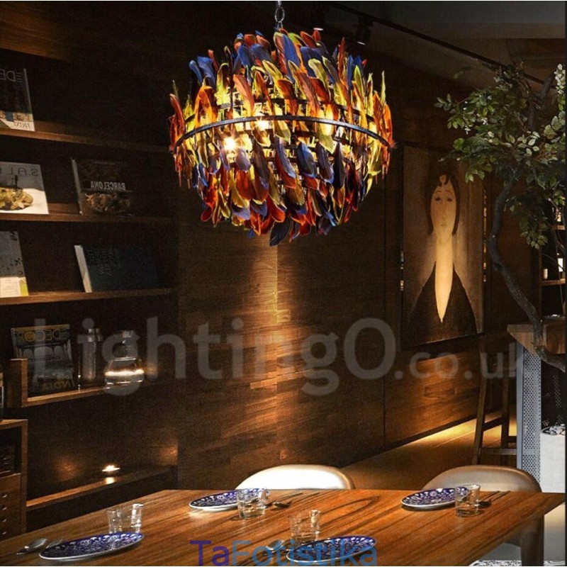 Retro Steel Lighting Store Κρεμαστό Φωτιστικό πολυελαίου