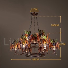 Retro Steel Lighting Store Κρεμαστό Φωτιστικό πολυελαίου