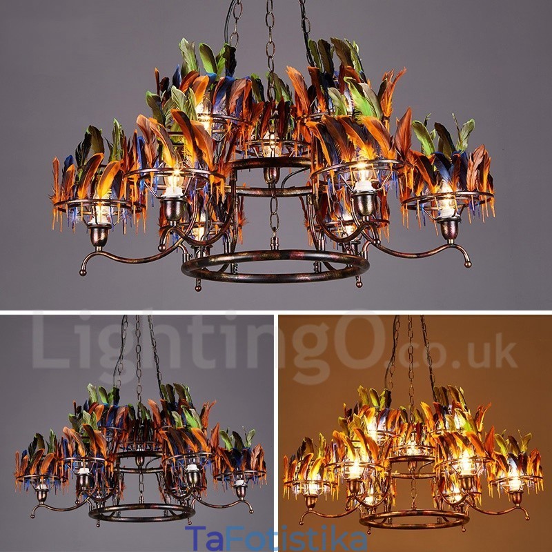 Retro Steel Lighting Store Κρεμαστό Φωτιστικό πολυελαίου