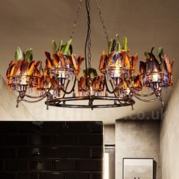 Retro Steel Lighting Store Κρεμαστό Φωτιστικό πολυελαίου