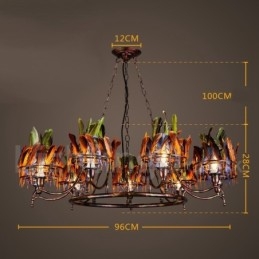 Retro Steel Lighting Store Κρεμαστό Φωτιστικό πολυελαίου