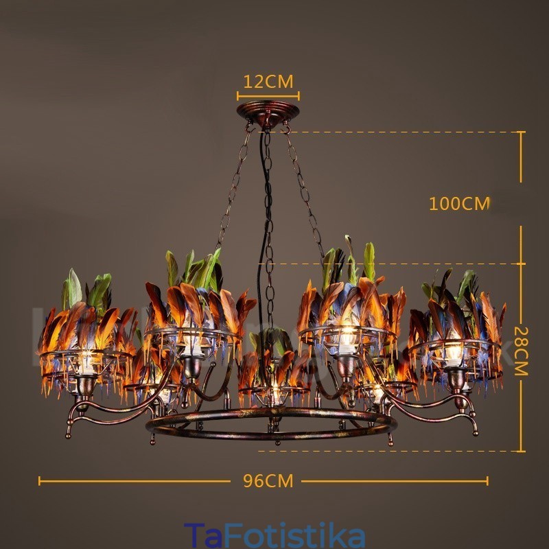Retro Steel Lighting Store Κρεμαστό Φωτιστικό πολυελαίου