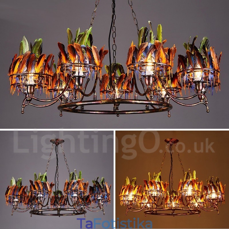 Retro Steel Lighting Store Κρεμαστό Φωτιστικό πολυελαίου