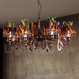 Retro Steel Lighting Store Κρεμαστό Φωτιστικό πολυελαίου