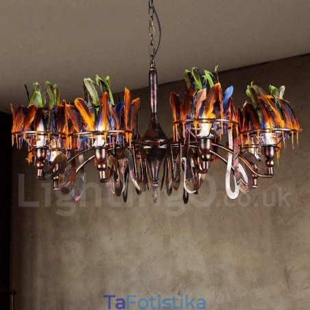 Retro Steel Lighting Store Κρεμαστό Φωτιστικό πολυελαίου Retro Steel Lighting Store Κρεμαστό Φωτιστικό πολυελαίου