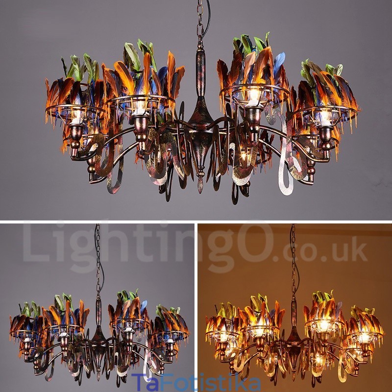 Retro Steel Lighting Store Κρεμαστό Φωτιστικό πολυελαίου