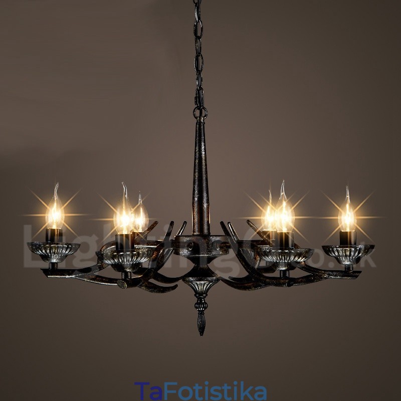 Κρεμαστό Φωτιστικό Πολυέλαιου Καταστήματος Industrial Style Steel Lighting