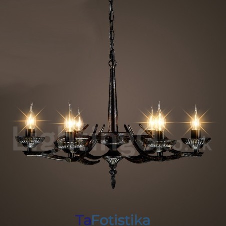 Κρεμαστό Φωτιστικό Πολυέλαιου Καταστήματος Industrial Style Steel Lighting