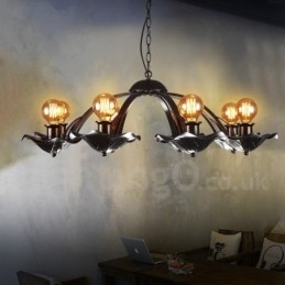 Κρεμαστό Φωτιστικό Πολυέλαιου Καταστήματος βιομηχανικού στυλ Φωτιστικά από χάλυβα