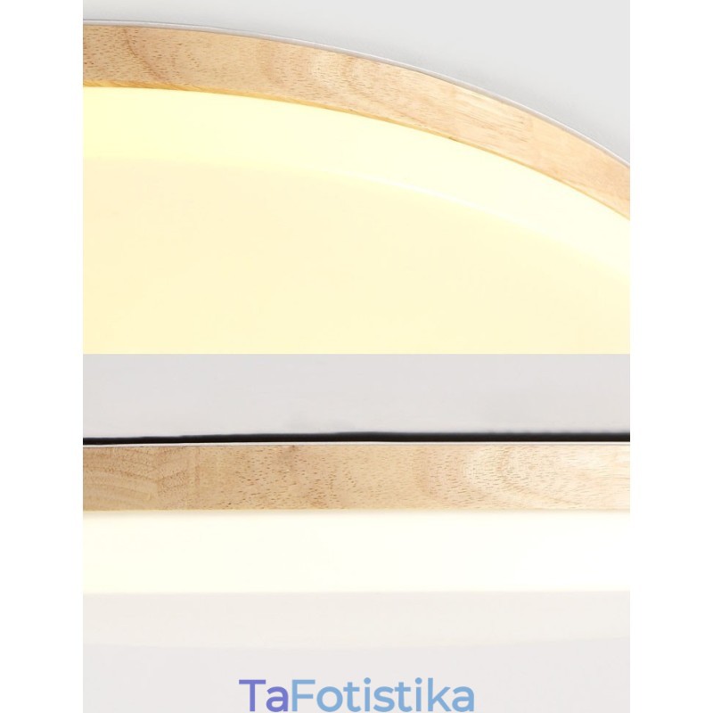 Nordic στρογγυλό φωτιστικό οροφής Απλό μοντέρνο φωτιστικό από μασίφ ξύλο Εξαιρετικά λεπτό φωτιστικό οροφής