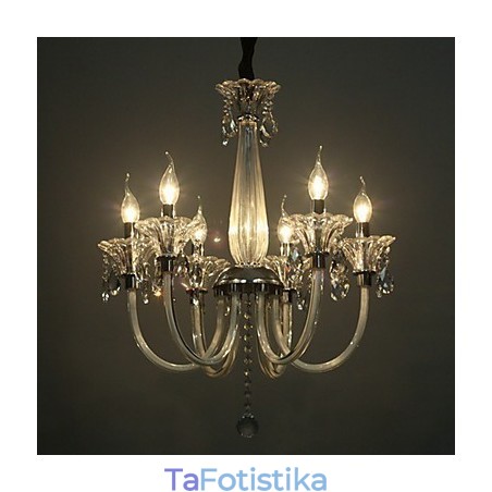 American Style Lodge 6 Light Chandelier With Glass Shade American Style Lodge 6 Light Chandelier With Glass Shade