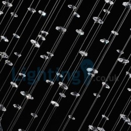 Μοντέρνο μοντέρνο κρεμαστό εξάρτημα πολυελαίου Flush Mount Crystal Rain Drop Light