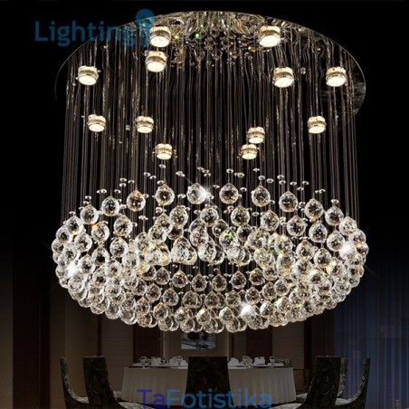 Crystal Chandelier Modern Bird Nest Luxury Duplex Φωτιστικό Οροφής