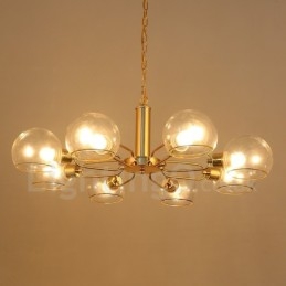 Πολυέλαιος 8 Lights Nordic Postmodern Creative Glass Magic Bean