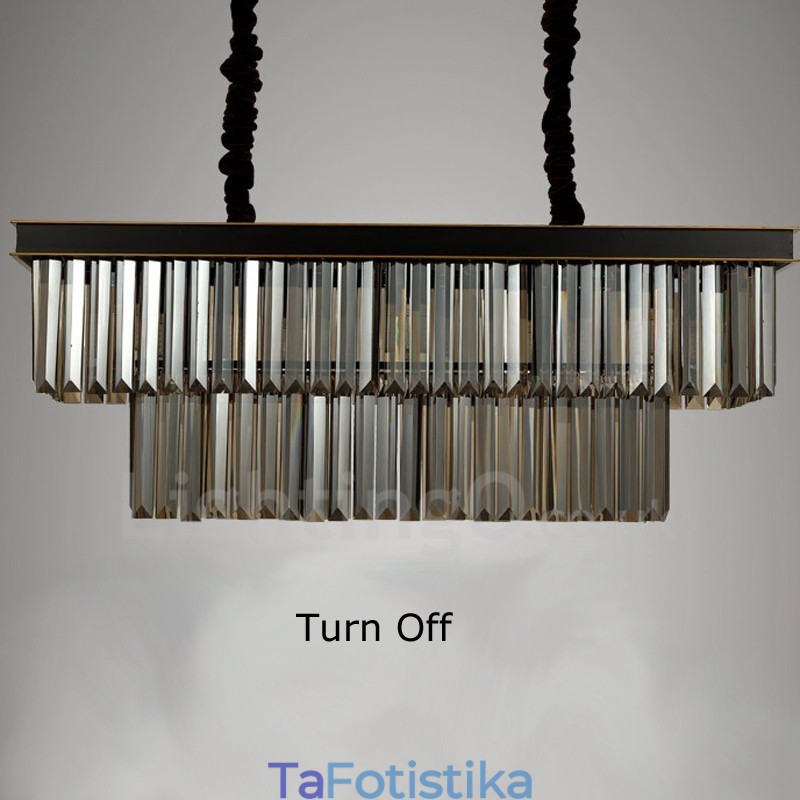 Εκθεσιακός χώρος Καφέ Κρεμαστό Φωτιστικό Retro Crystal