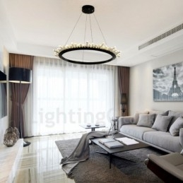Μοντέρνο κρεμαστό φωτιστικό σε σχήμα δαχτυλιδιού
