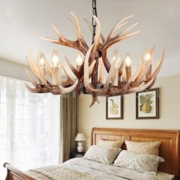 6 Light Rustic Artistic Retro Antler Vintage Πολυέλαιος