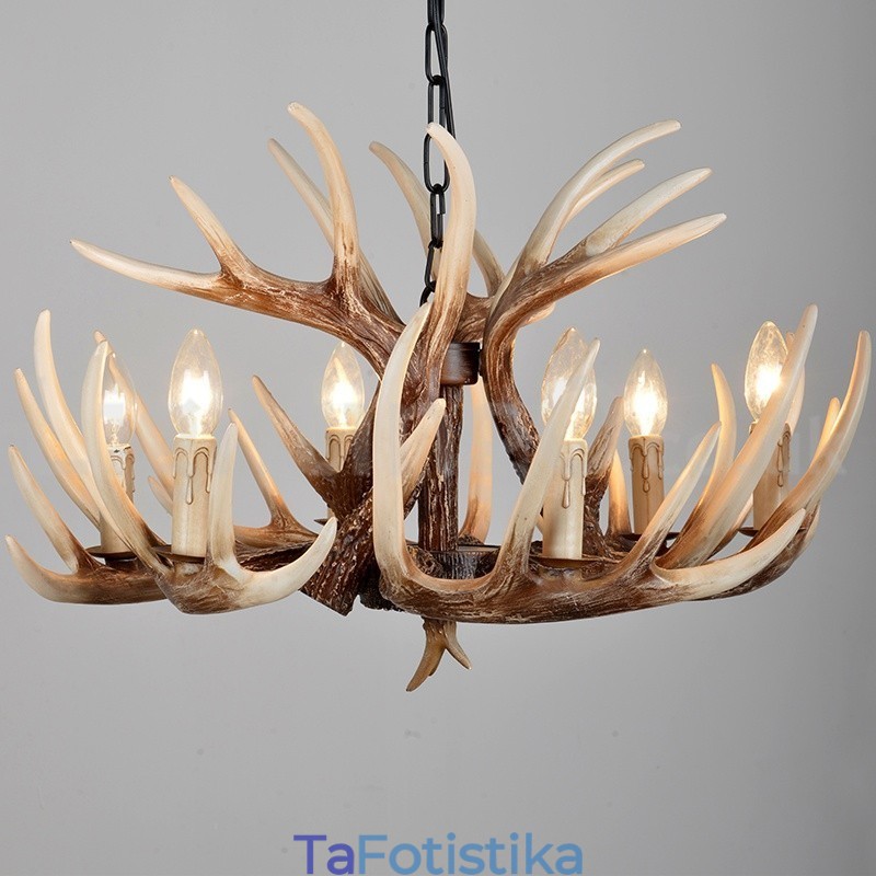 6 Light Rustic Artistic Retro Antler Vintage Πολυέλαιος