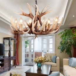 6 Light Rustic Artistic Retro Antler Vintage Πολυέλαιος