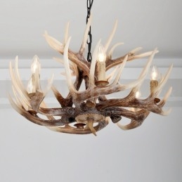 6 Light Rustic Artistic Retro Antler Vintage Πολυέλαιος