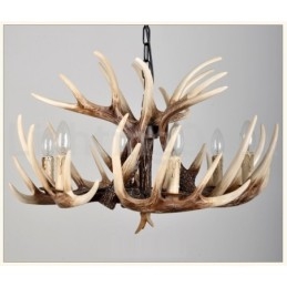 6 Light Rustic Artistic Retro Antler Vintage Πολυέλαιος