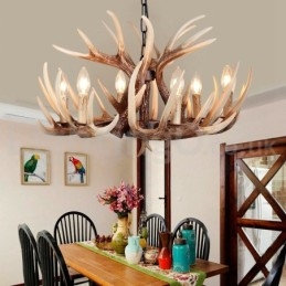 6 Light Rustic Artistic Retro Antler Vintage Πολυέλαιος
