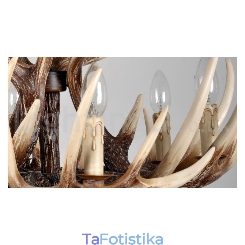 6 Light Rustic Artistic Retro Antler Vintage Πολυέλαιος