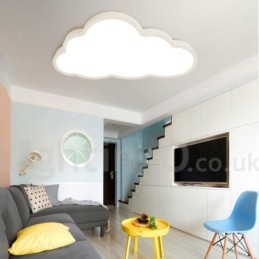 Ultra Thin Clouds Dimmable Μοντέρνα Σύγχρονα Σκανδιναβικά Φανάρια οροφής με ακρυλική σκιά με τηλεχειριστήριο μπορούν επίσης να χρησιμοποιηθούν ως φωτιστικό τοίχου