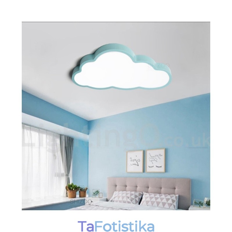 Ultra Thin Clouds Dimmable Μοντέρνα Σύγχρονα Σκανδιναβικά Φανάρια οροφής με ακρυλική σκιά με τηλεχειριστήριο μπορούν επίσης να χρησιμοποιηθούν ως φωτιστικό τοίχου