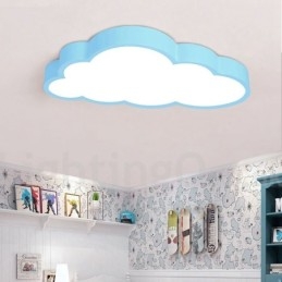 Ultra Thin Clouds Dimmable Μοντέρνα Σύγχρονα Σκανδιναβικά Φανάρια οροφής με ακρυλική σκιά με τηλεχειριστήριο μπορούν επίσης να χρησιμοποιηθούν ως φωτιστικό τοίχου