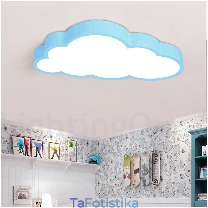 Ultra Thin Clouds Dimmable Μοντέρνα Σύγχρονα Σκανδιναβικά Φανάρια οροφής με ακρυλική σκιά με τηλεχειριστήριο μπορούν επίσης να χρησιμοποιηθούν ως φωτιστικό τοίχου
