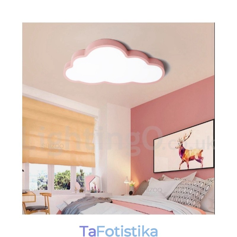 Ultra Thin Clouds Dimmable Μοντέρνα Σύγχρονα Σκανδιναβικά Φανάρια οροφής με ακρυλική σκιά με τηλεχειριστήριο μπορούν επίσης να χρησιμοποιηθούν ως φωτιστικό τοίχου