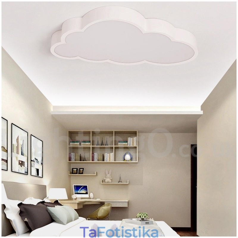 Ultra Thin Clouds Dimmable Μοντέρνα Σύγχρονα Σκανδιναβικά Φανάρια οροφής με ακρυλική σκιά με τηλεχειριστήριο μπορούν επίσης να χρησιμοποιηθούν ως φωτιστικό τοίχου